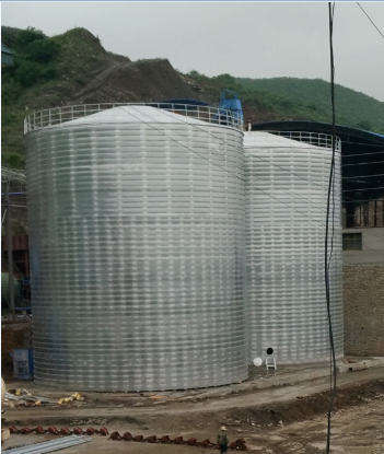 眉山粮食钢板仓的安装全过程不用热焊接